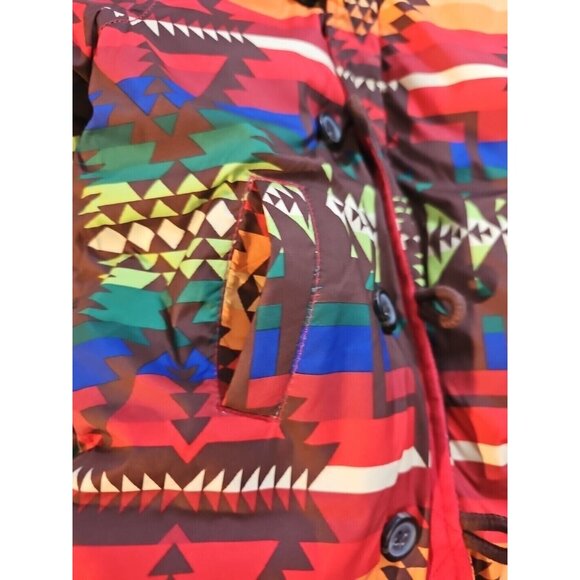 Polo Ralph Lauren Down Puffer Snowsuit Southwest Aztec Faux Fur 9 Mo. - Picture 10 of 10